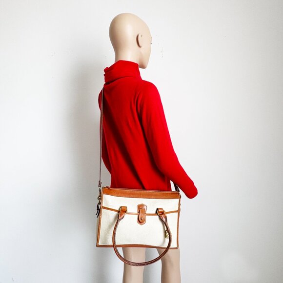 Dooney & Bourke All Weather Leather Shoulder Satchel Style R21 Bone Tan … - Picture 4 of 12